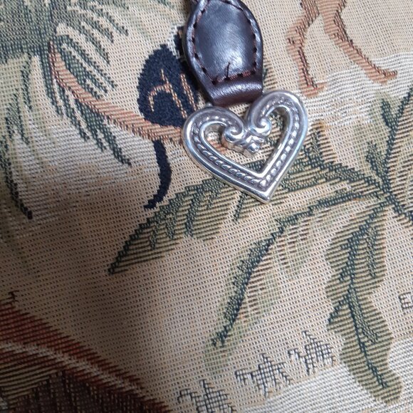 Brighton textile & Leather large satchel bag - Picture 5 of 13